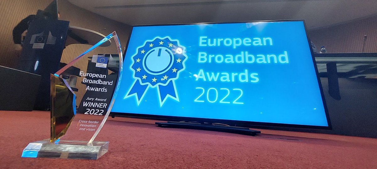 Thank you #EUBroadbandAwards for the recognition!
Congratulations to all EllaLink Team members and partners that contributed for this achievement. 
We are all very proud of the connectivity achievement made real by the EllaLink state of the art submarine cable. 
#grateful