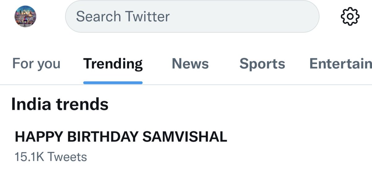 15k!! Next target is 23K !! Let us make it soon come on 

HAPPY BIRTHDAY SAMVISHAL