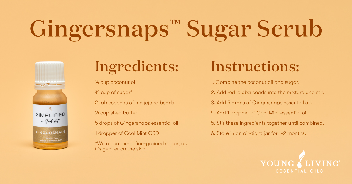 ✨ Get glowing ✨
 
Put your Gingersnaps™ essential oil blend to work with your new favorite sugar scrub. 
 
This gentle scrub has a delicious vanilla mint aroma, perfect for soothing sore muscles and revealing the appearance of glowing, smooth skin.

bit.ly/3CucYQB