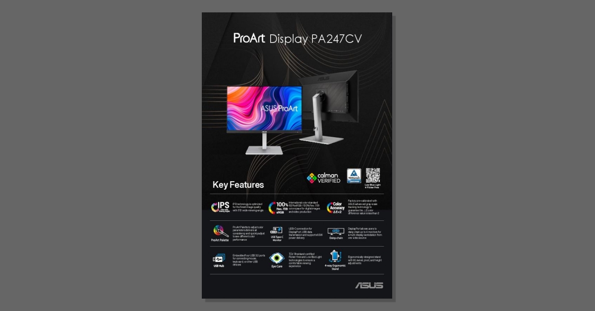 fuselogix's tweet image. When it comes to color reproduction, good enough isn&apos;t good at all. Check out the @ASUS datasheet on the ProArt Display PA247CV and leave &quot;good enough&quot; in the dust.     #ASUS #PowerUpYourImagination stuf.in/b9z2fn