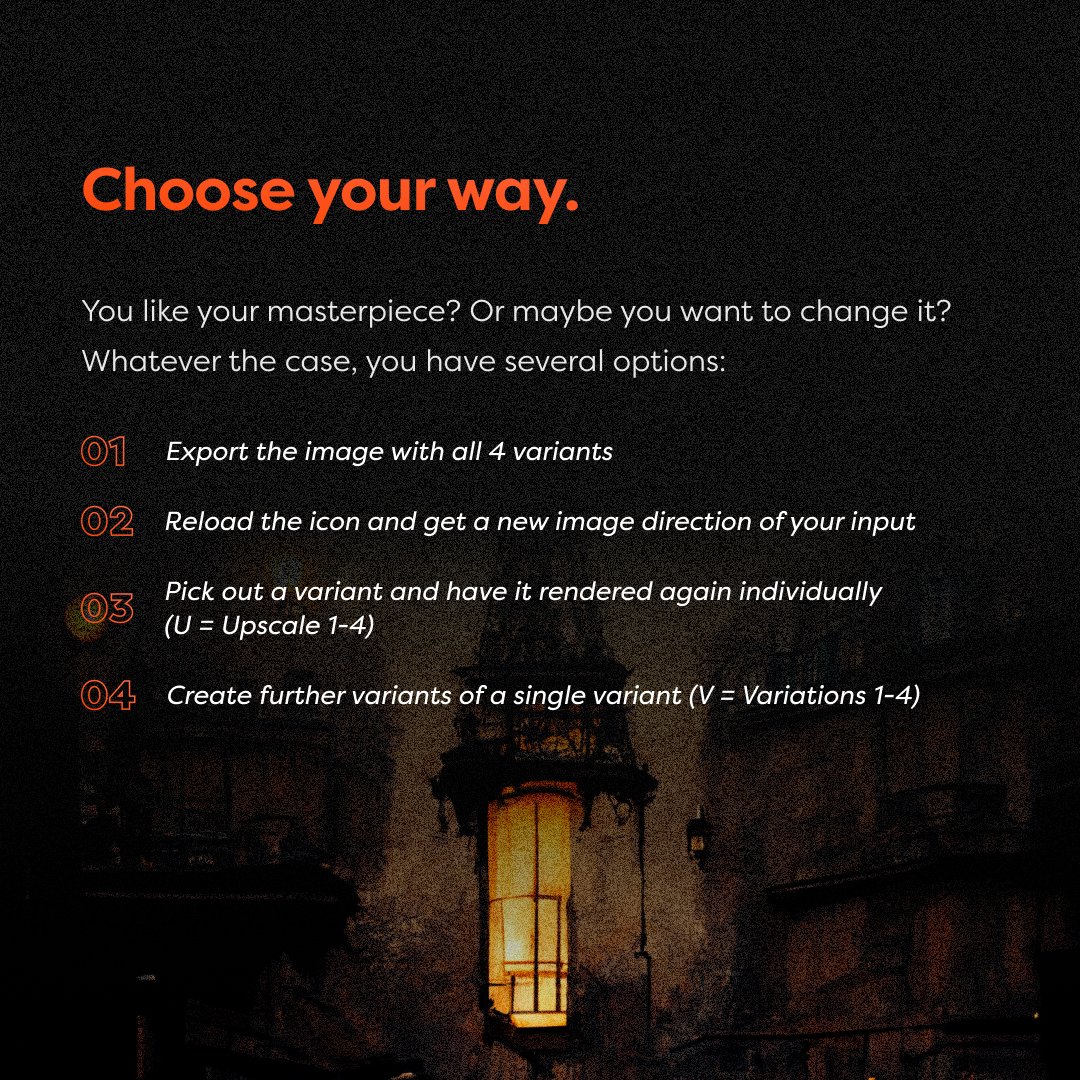 59 Seconds to art - AI changes the way of creativity.
Click here to read more 👉 bit.ly/MidjourneyGuide

And here is a quick guide How to #Midjourney👇
#cobeisfresh #AIart