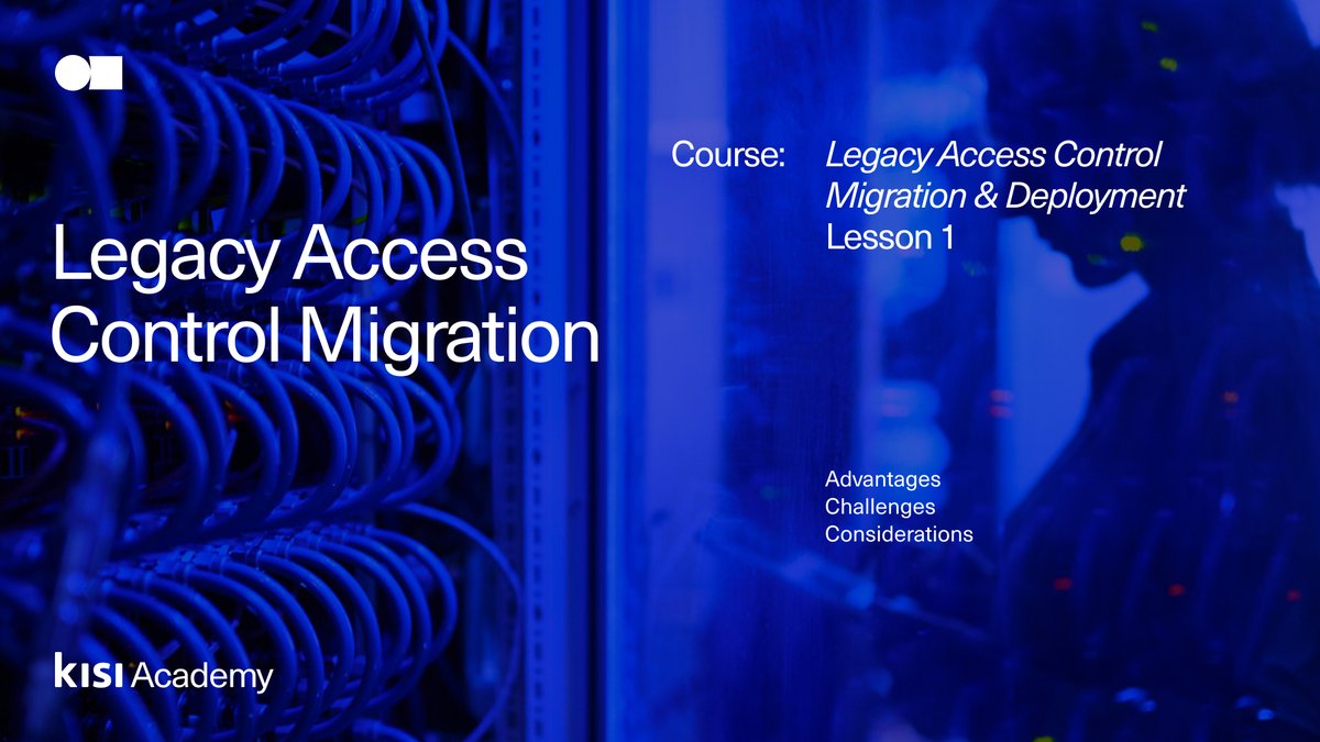 KISI's tweet image. Explore the advantages of migrating to a cloud-based solution, review potential challenges, and identify system migration considerations in the first lesson of our “Legacy Access Control Migration and Deployment” course – hubs.la/Q01nkMsz0. 

#accesscontol #physicalsecurity