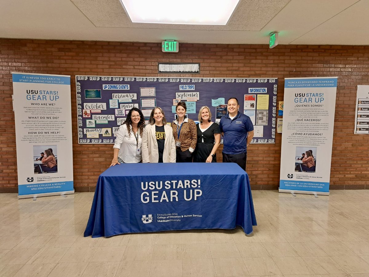 Celebrating National GEAR UP #GUweek  Sep 26-30 and we are so proud to celebrate along with our students and schools. Show us what you are doing - Tag #usugearup , #GEARUPworks , #iheartGEARUP and #myGEARUPstory
