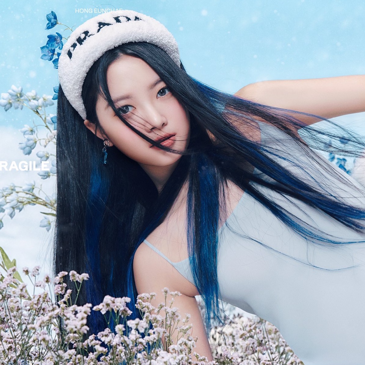 purple highlights and blue highlights