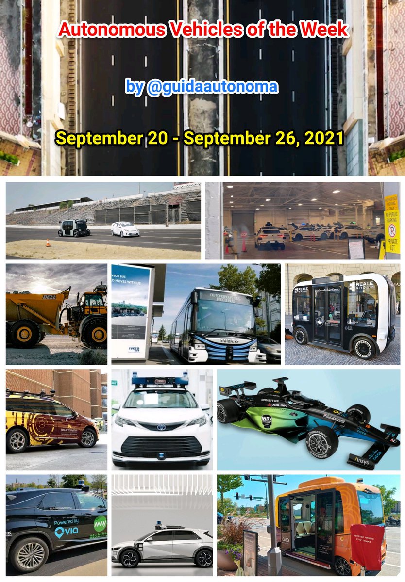 guidaautonoma (@guidaautonoma) on Twitter photo #AutonomousVehicles of the Week
1️⃣ year ago:
September 20-September 26, 2021🚗🚚🚌🚕
<a href="/AkwyZ/">Antonio Vieira Santos</a> <a href="/GlenGilmore/">Glen Gilmore</a>
<a href="/FishEyeBoxIndia/">AeroDrive</a> <a href="/ProcurementStar/">supplychain</a> <a href="/Procurement2030/">Procurement 2030</a> <a href="/SupplyChain2030/">Supply Chain</a>
<a href="/arikring/">Arik Ring - Energy Engineering Expert</a> <a href="/Nicochan33/">Nicolas Babin</a>
<a href="/sonu_monika/">Dr. Monika Sonu I Founder Healthinnovationtoolbox</a> <a href="/Khulood_Almani/">Dr. Khulood Almani | د.خلود المانع</a> <a href="/enricomolinari/">Enrico Molinari #VivaTech2025</a>
#SelfDrivingCars #IoT #5G #SmartCity #AutonomousVehicles of the Week
1️⃣ year ago:
September 20-September 26, 2021🚗🚚🚌🚕
<a href="/AkwyZ/">Antonio Vieira Santos</a> <a href="/GlenGilmore/">Glen Gilmore</a>
<a href="/FishEyeBoxIndia/">AeroDrive</a> <a href="/ProcurementStar/">supplychain</a> <a href="/Procurement2030/">Procurement 2030</a> <a href="/SupplyChain2030/">Supply Chain</a>
<a href="/arikring/">Arik Ring - Energy Engineering Expert</a> <a href="/Nicochan33/">Nicolas Babin</a>
<a href="/sonu_monika/">Dr. Monika Sonu I Founder Healthinnovationtoolbox</a> <a href="/Khulood_Almani/">Dr. Khulood Almani | د.خلود المانع</a> <a href="/enricomolinari/">Enrico Molinari #VivaTech2025</a>
#SelfDrivingCars #IoT #5G #SmartCity