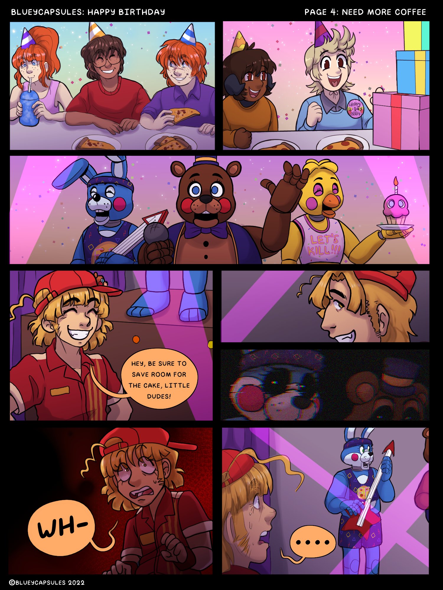 Bluey Capsules on Twitter  Fnaf funny, Fnaf comics, Fnaf night guards