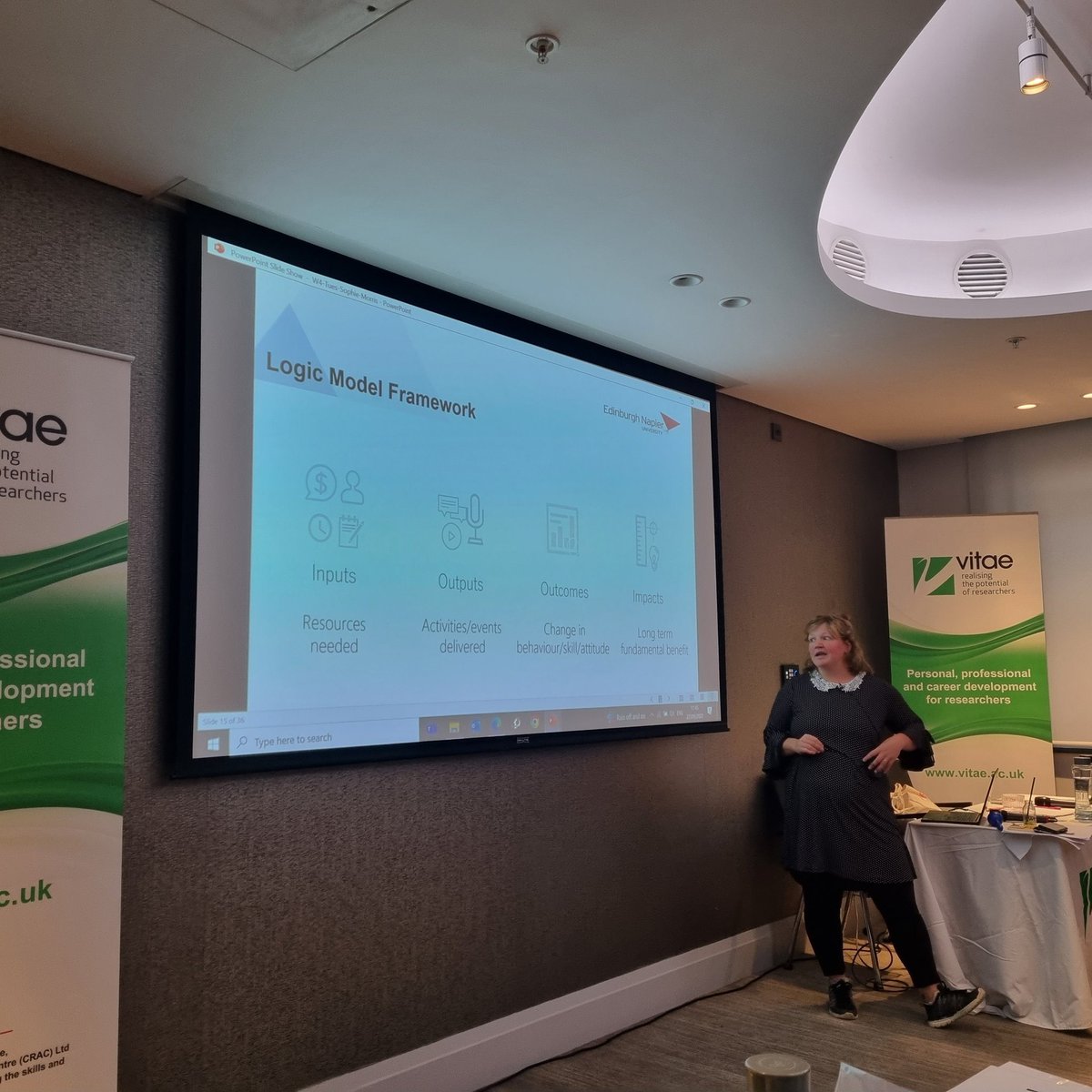 Where do we start? Sophie Morris @EdinburghNapier explains what long terms impacts might be - healthier working environment, imp retention, greater confidence. What questions are we trying to answer and what does success look like? #VitaeCon2022 #Vitae22 @Vitae_news