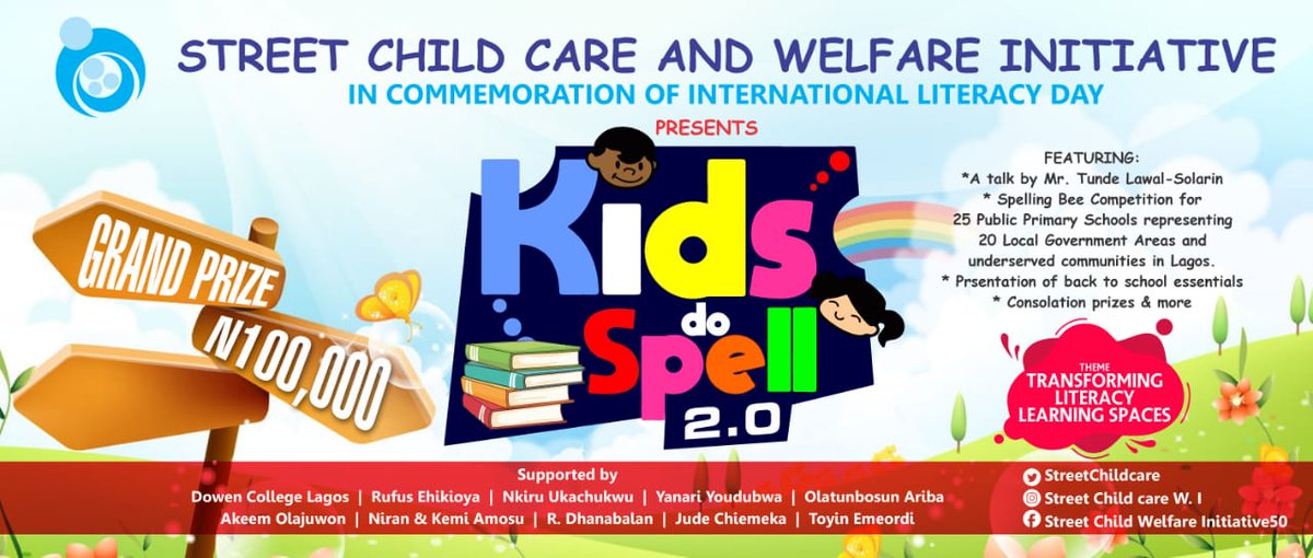 We are conting down to Kids Do Spell 2.0. Supporting the SDG 4.

#kidsdospell2022
#kidsdospell
#KDS2022
#ILD2022
#ILD
#education #Educatingchildren #children
#childcare