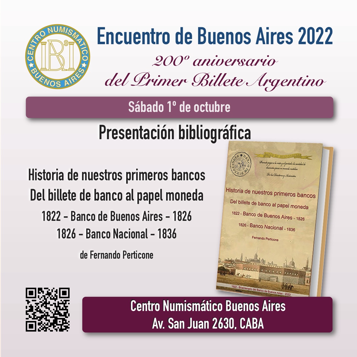 cenuba_numis's tweet photo. Encuentro de Buenos Aires 2022
Presentación de nueva bibliografía
Más info en: https://t.co/MQRHsN2hoV
#numismática #billete #moneda #exposición #conferencias #libro #bibliografía https://t.co/w3i5vzFpWU