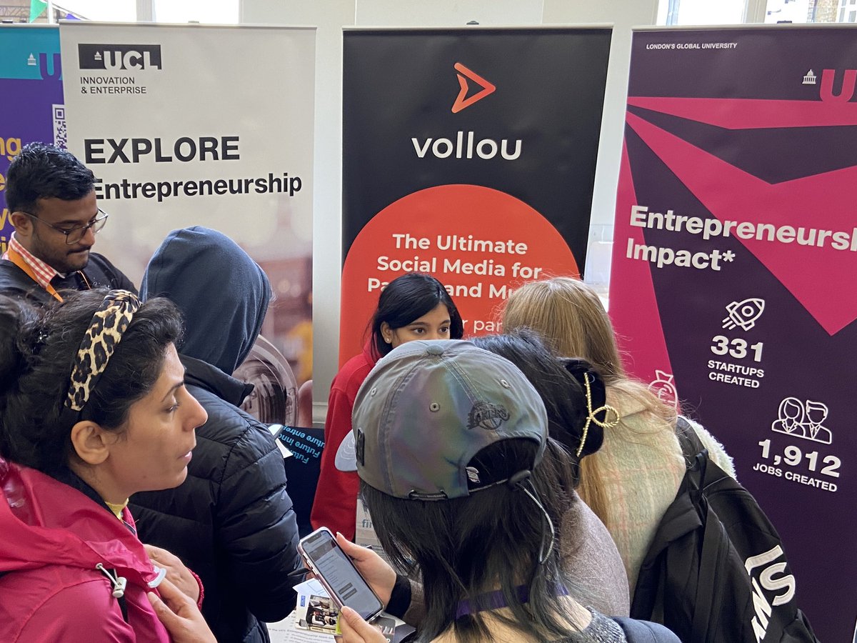 Incredible demand <a href="/UCLEnterprise/">UCL Innovation & Enterprise</a> freshers 2022 <a href="/YourCue_UK/">Your Cue</a> <a href="/enviroble/">Enviroble</a> busy day #Entrepreneurship popular with new student community.