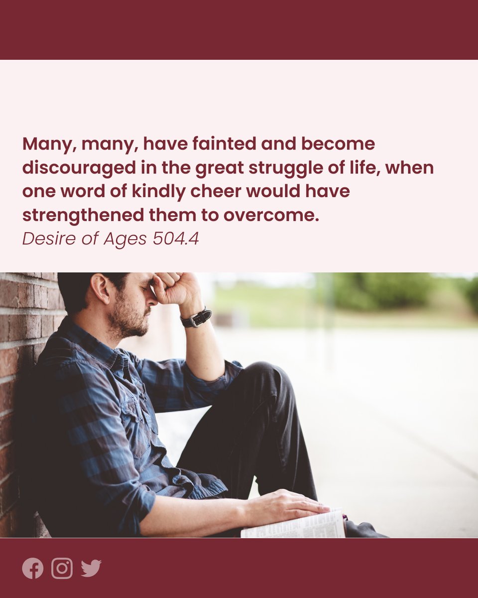 Father in Heaven, sometimes things happen in our families and in our work that cause us great distress. Please be with us, and help us to think of others who may be struggling and reach out to them with a word of encouragement.