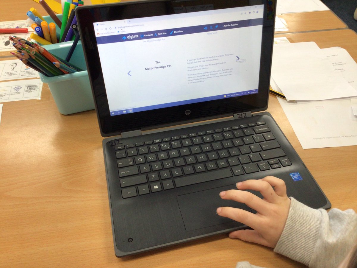 Mrs_B_ICT's tweet photo. P4 are using https://t.co/I9DNtPLR6G for reading and higher order questioning skills this morning. We are enjoying using our new online resource. #digitaldeans #wldigilearn @DeansPrimary @MrsFlemingP4 https://t.co/gMH7Ng82pz