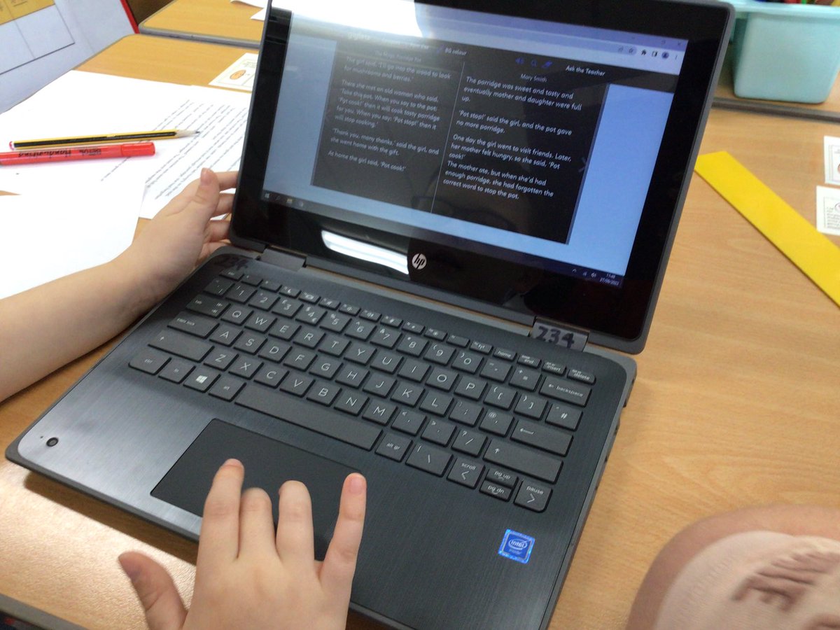 Mrs_B_ICT's tweet photo. P4 are using https://t.co/I9DNtPLR6G for reading and higher order questioning skills this morning. We are enjoying using our new online resource. #digitaldeans #wldigilearn @DeansPrimary @MrsFlemingP4 https://t.co/gMH7Ng82pz