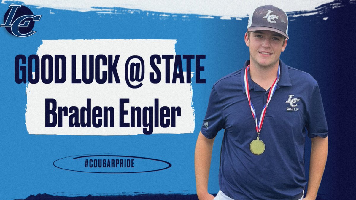 Good luck at the State Golf Tournament today Braden!! #cougarpride