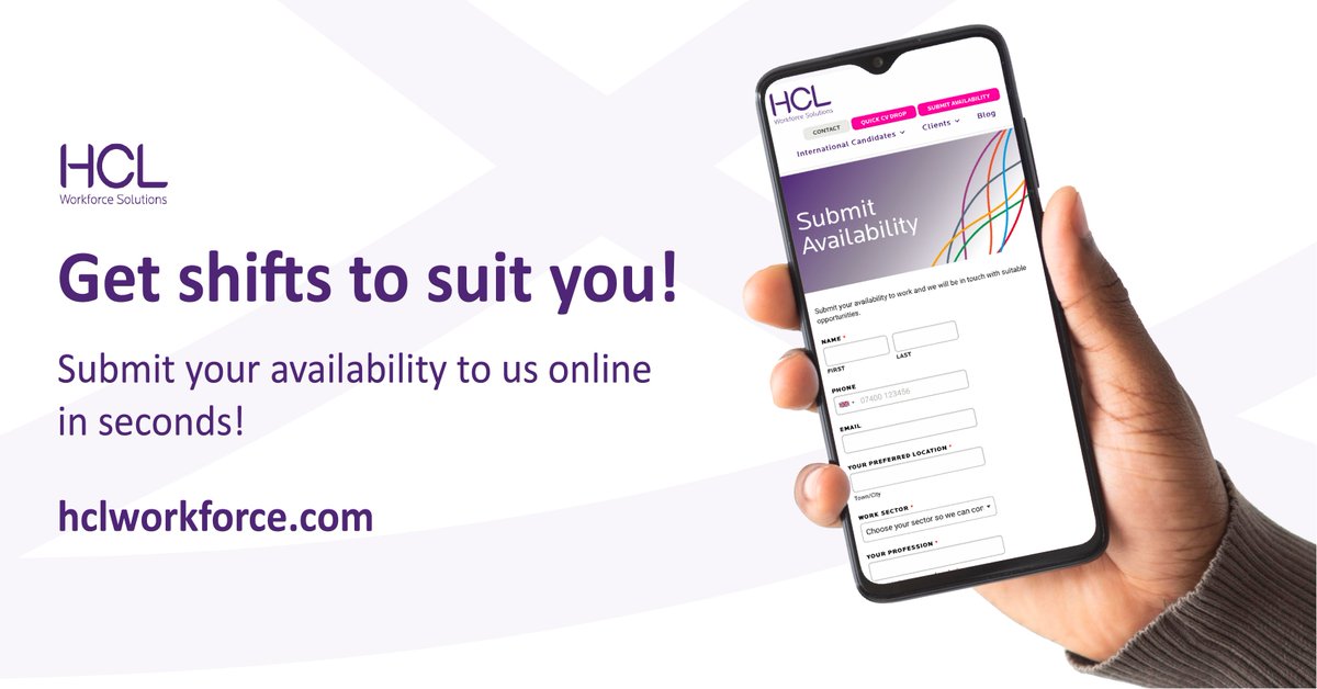 HCLDoctors's tweet image. Did you know it only takes a moment to update your availability with us? Put your details into our website and let our consultants do the job searching for you! bit.ly/362pKUG