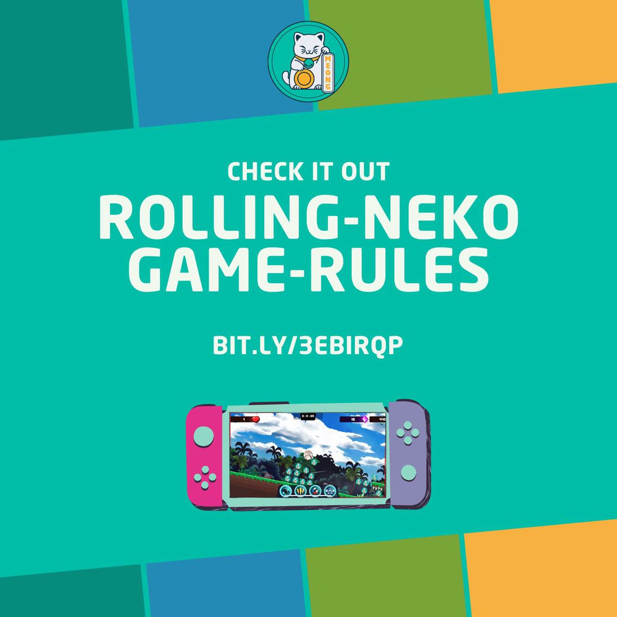 Don't get lost! ⛔🫣
Let's learn a little more about our game.😻
Check out the guide in our Medium:
👉bit.ly/3RbiRqp

#meong #bsc #bsctoken #binance    #p2e #crypto #cryptocurrency #mobilegame #androidgame #meme #cat #altcoin #bitcoin    #btc    #blokchain #nft