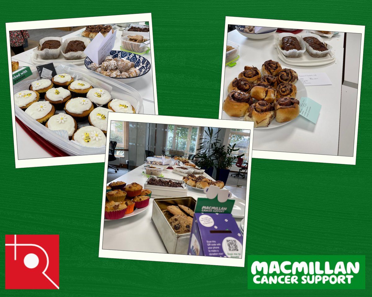 We are holding our #macmillancoffeemorning today, lots of delicious bakes in the office! All in aid of Macmillan Cancer Support.