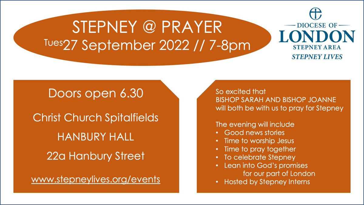 Andy Rider (@andyrider8) on Twitter photo TONIGHT!! Pray with 2 Bishops in Spitalfields for Hackney, Islington and Tower Hamlets! TONIGHT!! Pray with 2 Bishops in Spitalfields for Hackney, Islington and Tower Hamlets!
