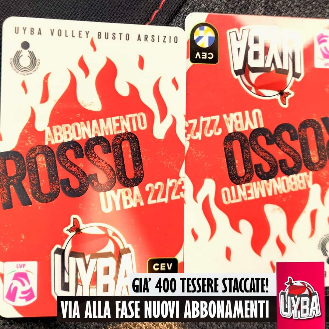 UYBAvolley's tweet photo. 🔥🔥🔥 Chiuso il periodo dedicato ai rinnovi abbonamenti (400 le tessere già distribuite) apre oggi la fase destinata ai nuovi abbonati.
▶️ Tutte le info e le promo della campagna abbonamenti qui: https://t.co/h8bTYGjsVJ
#RelightYourFire #Riaccendiiltuofuoco https://t.co/gNLblOt3em