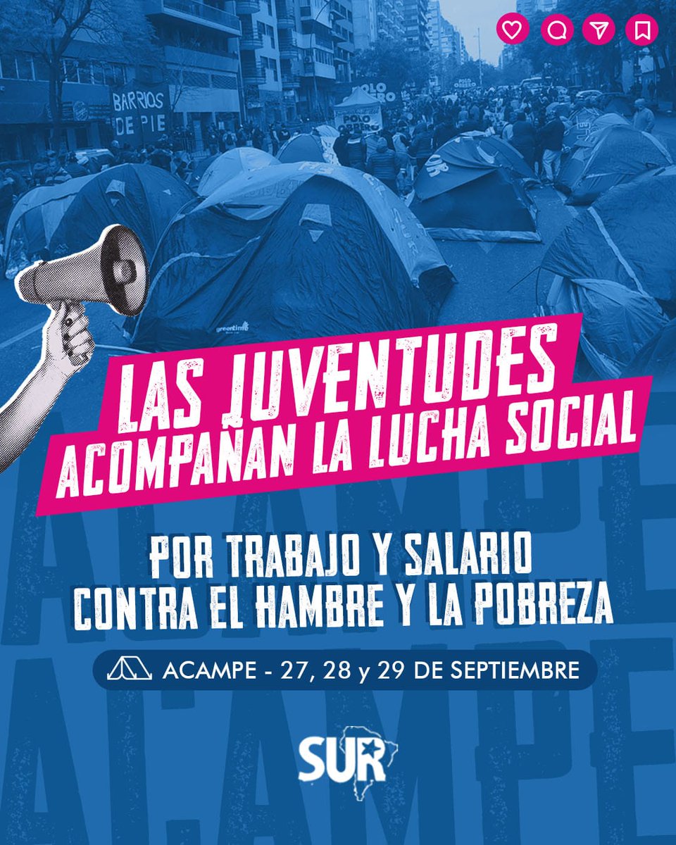 Sumate vos también contra el hambre y la pobreza 🚨

Vení a luchar con nosotrxs por una vida digna con trabajo y salarios a la altura de la inflación que nos golpea✋🏽
