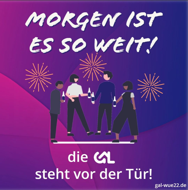 galwue22's tweet image. Morgen ist es so weit!😍

Ihr seid schon auf dem Weg nach Würzburg? Das freut uns! 😊 So findet ihr
unser Tagungsgebäude: ➡️gal-wue22.de/tagungsgebaeud….
