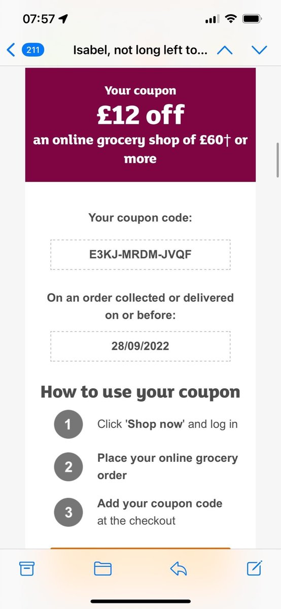 Dan_dcsn's tweet photo. @sainsburys please help - placed an order yest. Evening &amp; payment has been taken for full price despite £12 voucher applied. Been told we cannot have the £12 off, only unwanted future voucher offered &amp; cant cancel order https://t.co/i2M61AQQGE