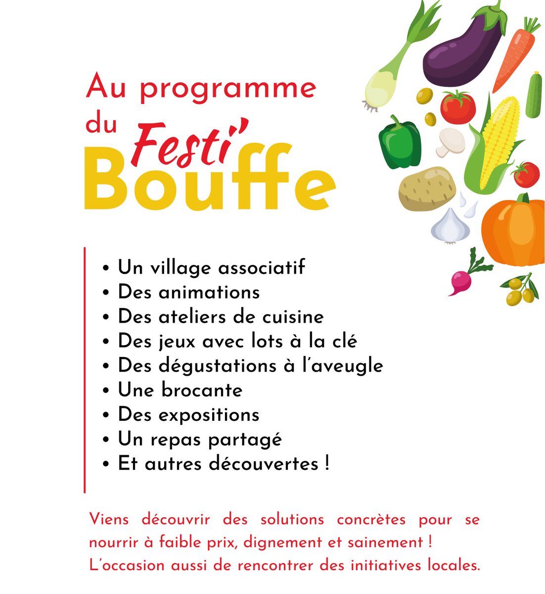 BelleBouffe's tweet photo. Avec #VracUniv, on a concocté le FESTI’BOUFFE : l'événement à ne pas manquer si tu es étudiant•e à #Lyon👩🏽‍🎓👨‍🎓
👉8/10/2022 à la MDE de 15h-20h pour trouver des bons plans concrets #gourmands &amp; bien vivre son année universitaire. Plein d'initiatives à découvrir, et c’est gratuit😎 https://t.co/MzmmMF1grO