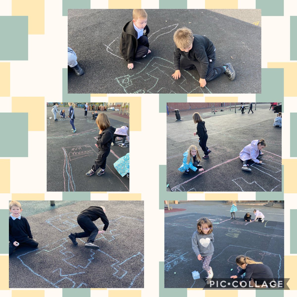 As part of @mathsweekscot we talked about positions and directions. We created our own mazes, giving instructions using words like up, down, forward, back, left and right. ⬆️⬇️➡️⬅️ #mathsisfun #MathsWeekScotland