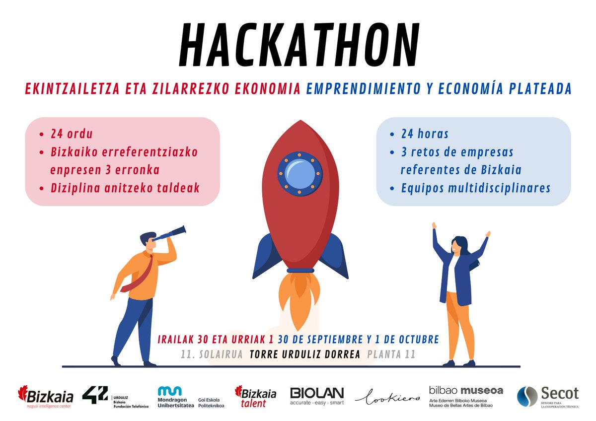 BIOLAN participará como referente dentro de la temática “Salud y bienestar” en el evento #Hackathon,
en el que equipos multidisciplinares del colectivo #silver, serán retados para encontrar las mejores soluciones innovadoras en el ámbito del envejecimiento poblacional.