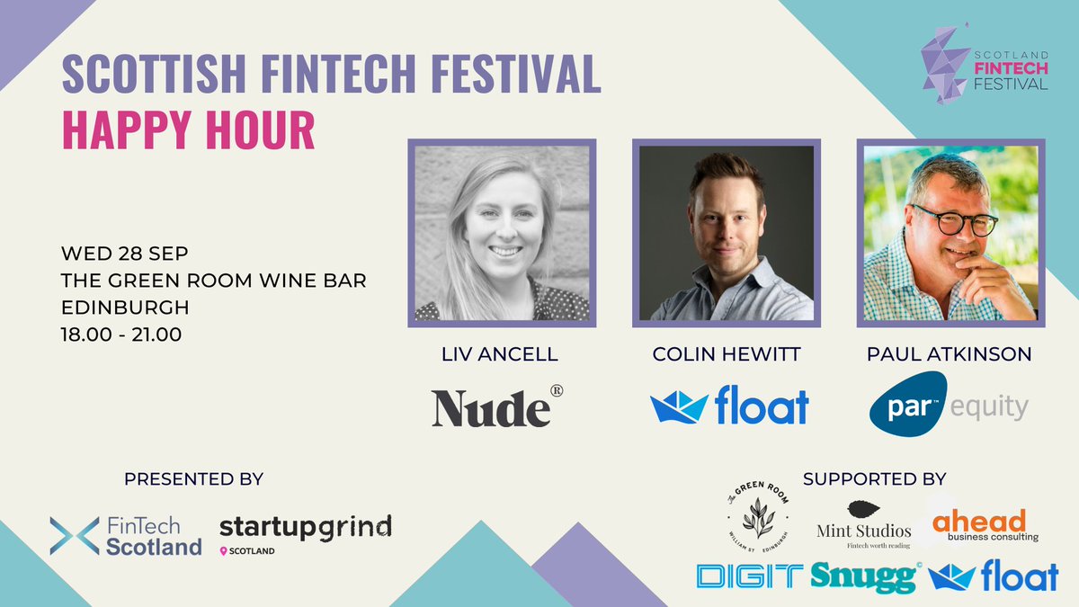 Araminta 💸📲 (@mintcstudios) on Twitter photo 🎉 1 day left and tickets are sold out! 🎉
Very excited for our fintech happy hour tomorrow at 6pm at The Green Room, with our incredible speakers:
• Liv Ancell from <a href="/nude/">Nude</a>
• Colin Hewitt from <a href="/FloatApp/">Float Cash Flow</a>
• Paul Atkinson from <a href="/ParEquity/">Par Equity</a>
See you there! 🎉 1 day left and tickets are sold out! 🎉
Very excited for our fintech happy hour tomorrow at 6pm at The Green Room, with our incredible speakers:
• Liv Ancell from <a href="/nude/">Nude</a>
• Colin Hewitt from <a href="/FloatApp/">Float Cash Flow</a>
• Paul Atkinson from <a href="/ParEquity/">Par Equity</a>
See you there!