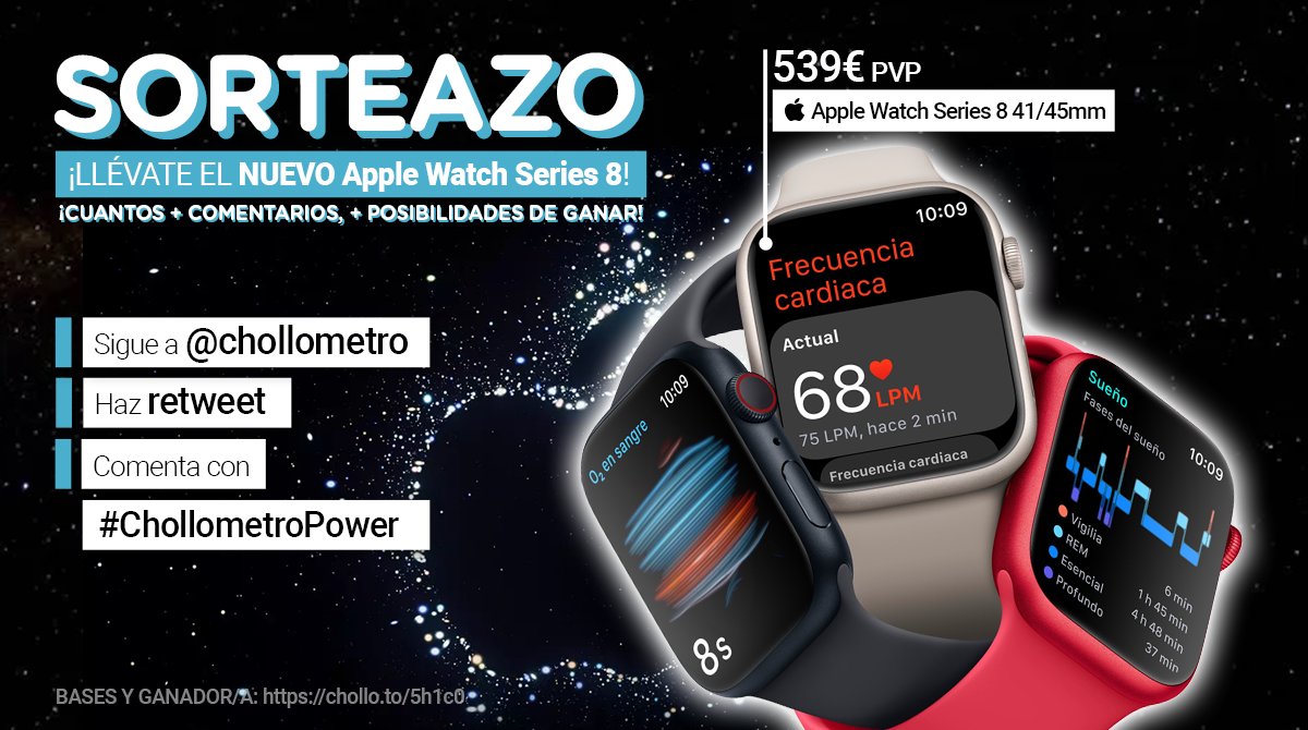 ⚡️⚡️NUEVO HASHTAG! ¡SORTEAZO!⚡️⚡️

Para participar:
✍️Comenta con #ChollometroPower diciendo por qué debe ser para ti. 𝗖𝘂𝗮𝗻𝘁𝗮𝘀 𝗺𝗮́𝘀 𝘃𝗲𝗰𝗲𝘀 𝗰𝗼𝗺𝗲𝗻𝘁𝗲𝘀, 𝗺𝗮́𝘀 𝗽𝗼𝘀𝗶𝗯𝗶𝗹𝗶𝗱𝗮𝗱𝗲𝘀 𝗱𝗲 𝗴𝗮𝗻𝗮𝗿
🔃Haz RT
👉Sigue a Chollometro