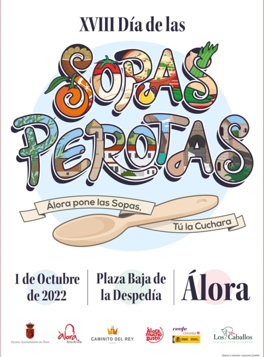 Os esperamos este #Sábado para degustar lo mas típico de #Álora 

#DiadeLasSopasPerotas