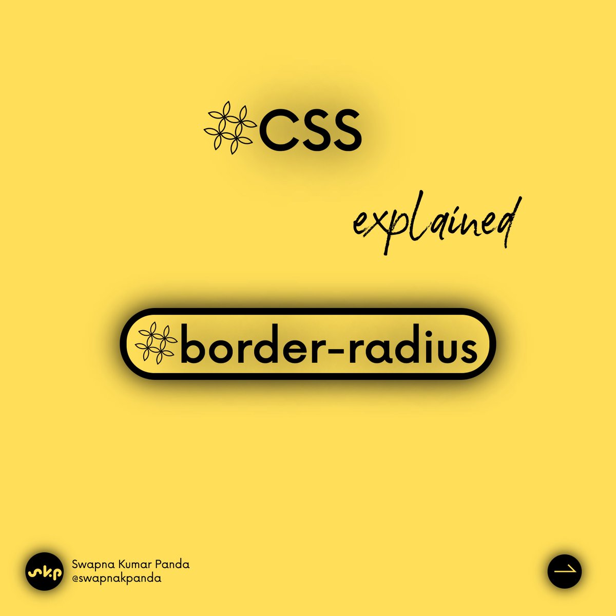 swapnakpanda's tweet image. ⬬ CSS : border-radius, explained
⇩