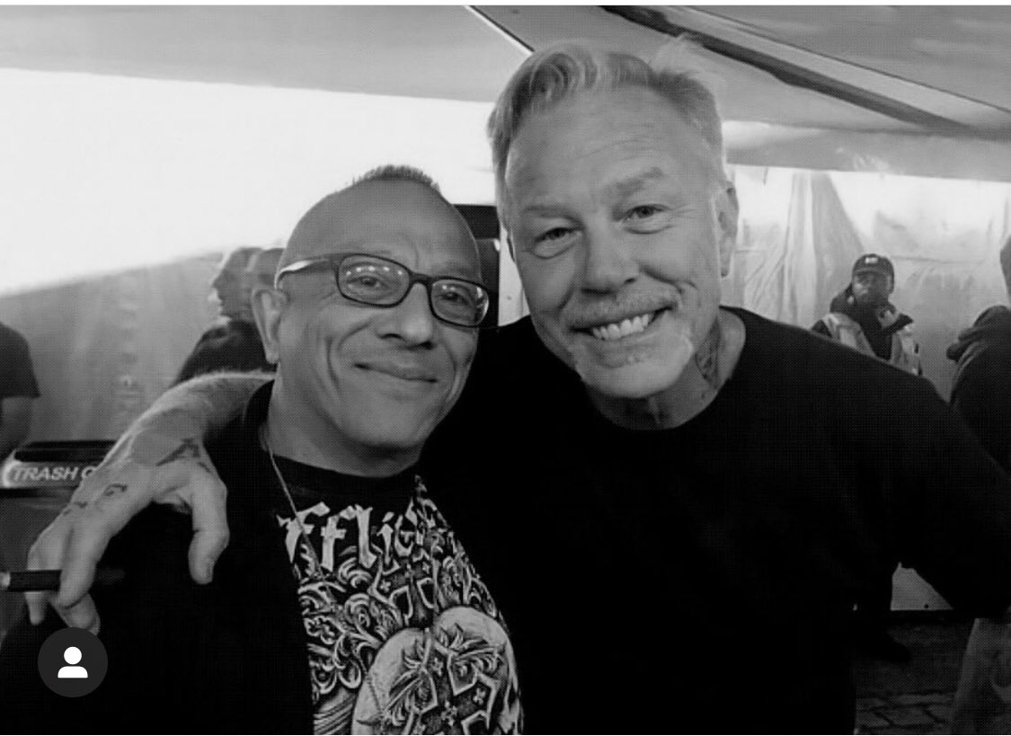 With #jameshetfield backstage in Central Park Saturday September 24 2022 at #GlobalCitizenFestival before the <a href="/Metallica/">Metallica</a> concert.🔥🔥