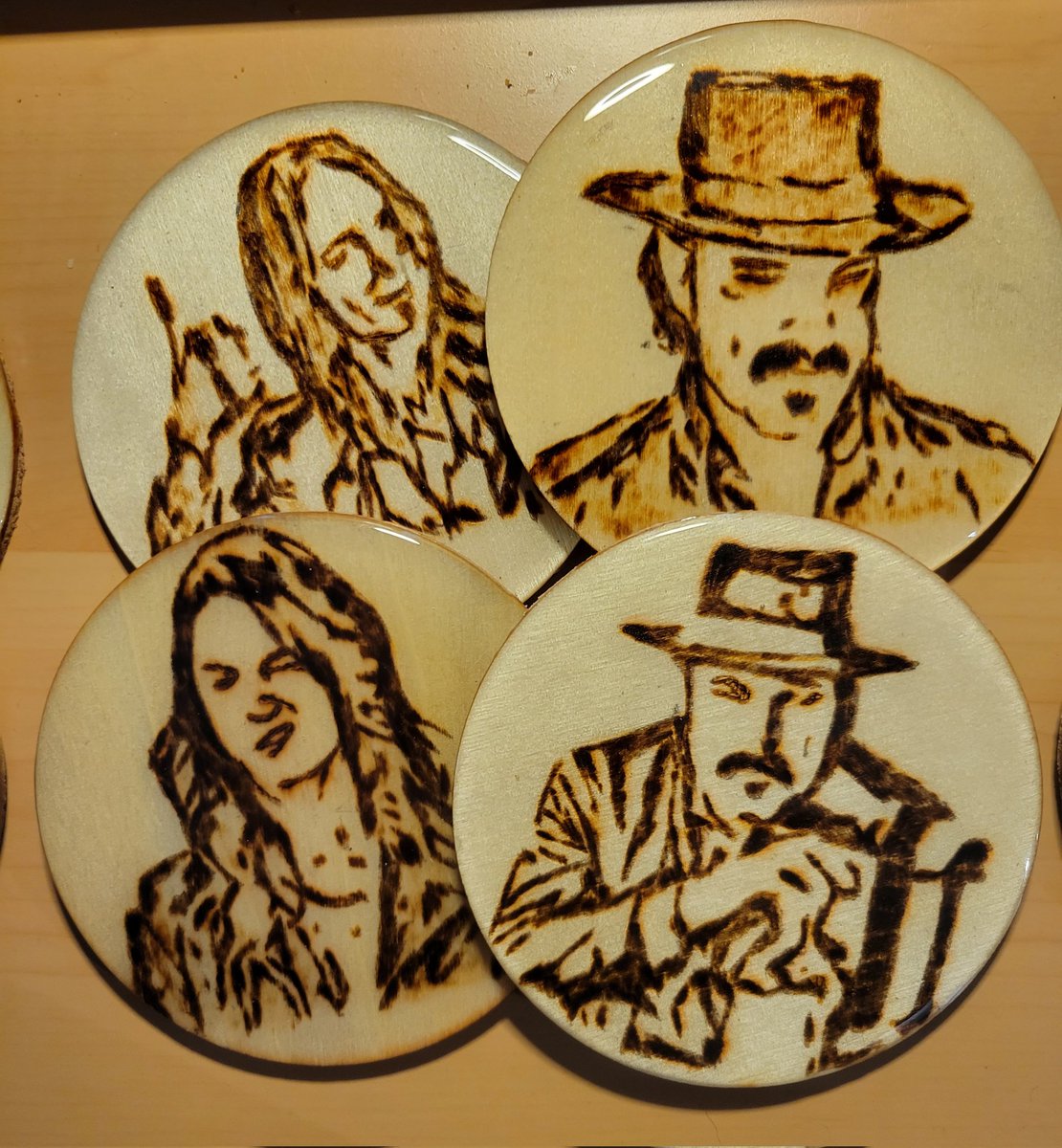 DirtbikeAmbah's tweet photo. I've been quiet lately due so personal stuff going on but I woke up this morning with the need to put a smile on someone's face. So I'm back with a giveaway! I have three sets of coasters left from EhCon. Winner gets their pick from sets below. https://t.co/nhs9VLbAp7