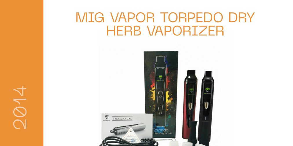 MuseumVape's tweet photo. MIG VAPOR TORPEDO DRY HERB VAPORIZER
A step up from the Mig Vapor Herb-E, the Torpedo features 3 temperature settings and a large 2200mAh battery to keep you chugging away all day. 

👉 Read more about specifications https://t.co/Ht1b32moRC

📩 Contact us info@vape.museum https://t.co/dEZAH8kHbf