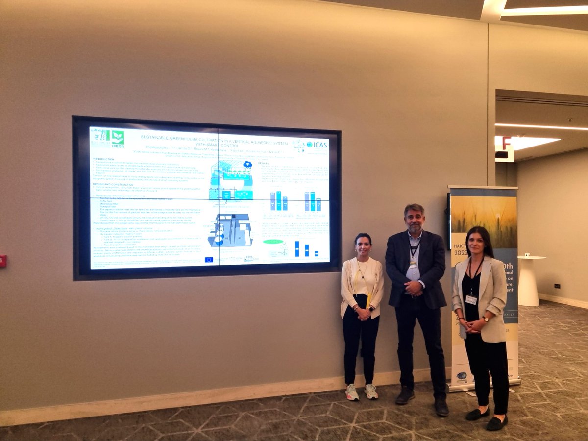 Tsaballa's tweet photo. Last week in Athens #HAICTA2022 conference, we had the pleasure to present the first results from our smart #aquaponics system where #plants are being thorougly checked for their adaptability via gene expression studies (among other interesting things) #agriculture #smartfarming https://t.co/q1i5ACmMtj