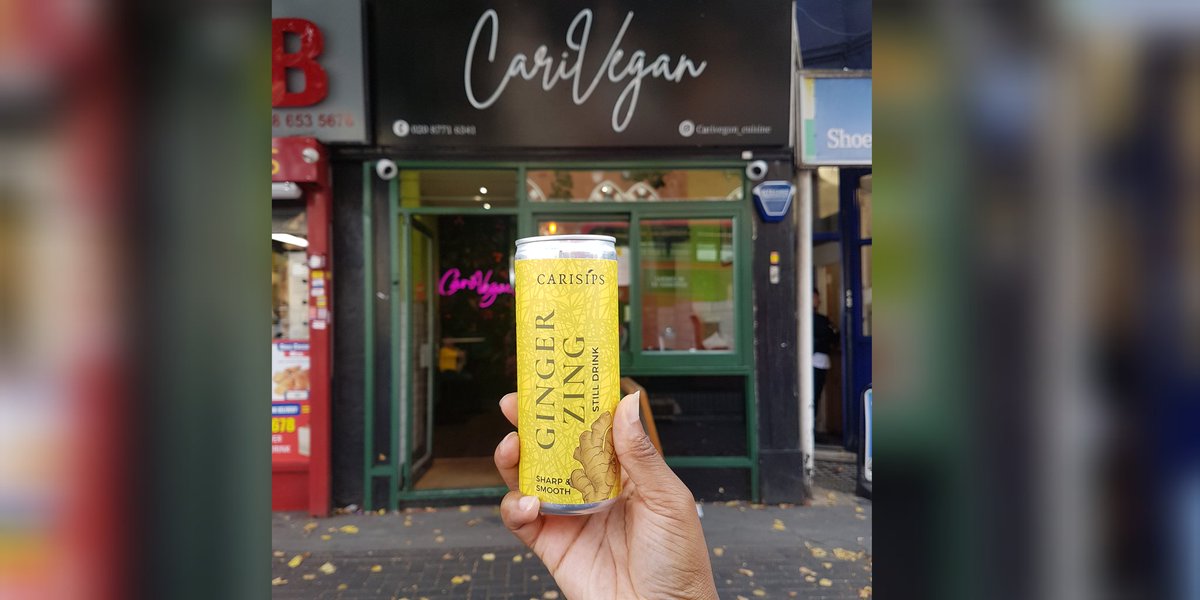 Now back in stock at CariVegan - the go to cafe in South Norwood for hearty, flavoursome vegan meals. Grab a can of smooth and punchy Ginger Zing to go with it!   ⁣

#southnorwood⁣
#croydon⁣
#vegan
#caribbean