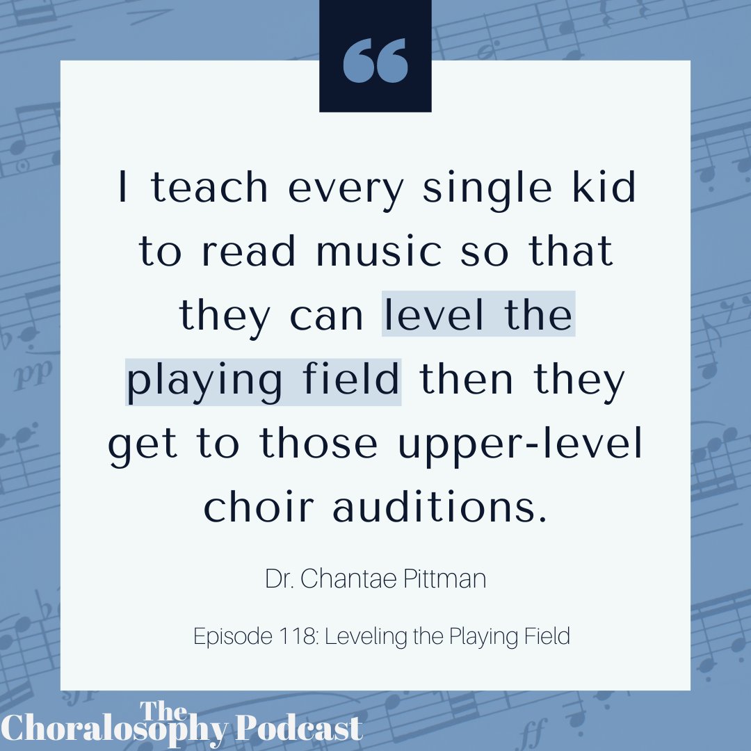 When your students can read music fluently they won’t feel like the “underdog”, they’ll feel valued and confident. They’ll be able to focus on deeper aspects of the music they’re performing.

Find the show here:
ow.ly/fNEy50KTRv8