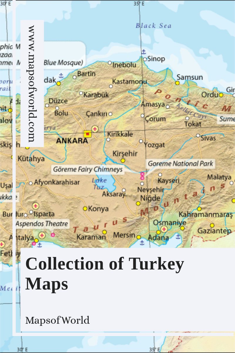mapsofworld's tweet image. #Turkey #TurkeyMap - @mapsofworld
Turkey, known as the Republic of Turkey, is officially a transcontinental country. The country is situated mainly on Anatolian Peninsula in Western Asia, with a small portion (about 3%) on the Balkan Peninsula.
mapsofworld.com/turkey/