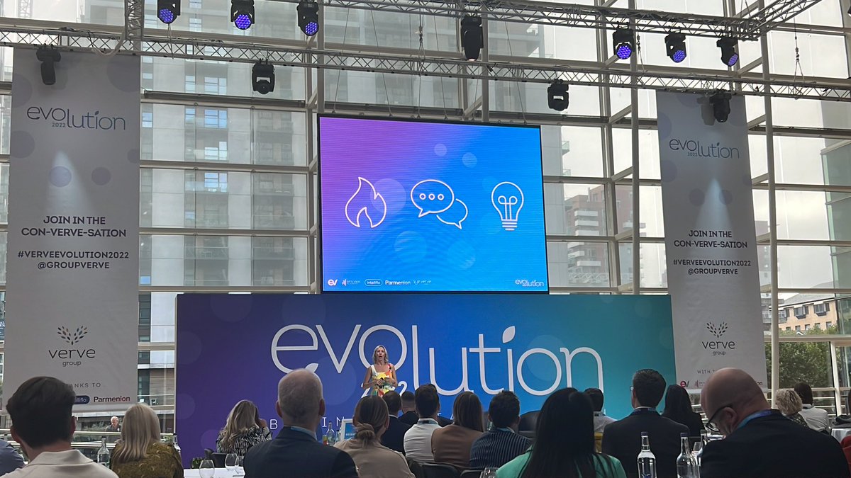 Great start to the afternoon at the <a href="/GroupVerve/">Verve</a> conference with @CathiTweets. Looking forward to meeting some old and new faces! #VerveEvolution2022