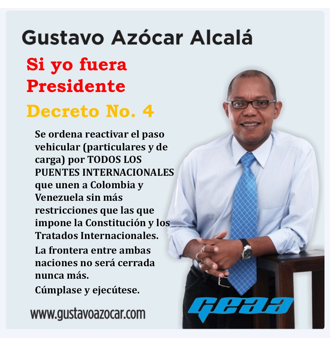 GustavoAzocarG1's tweet photo. Las fronteras deben ser abiertas de par en par sin mucho Show https://t.co/8fwKrltMQc
