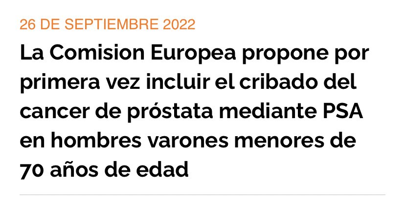 InfoAeu's tweet photo. La Comision Europea propone por primera vez incluir el cribado del #cancer de #próstata mediante PSA en hombres varones menores de 70 años de edad 👉🏻 https://t.co/17uXZGKXyf https://t.co/SeEoArU85c
