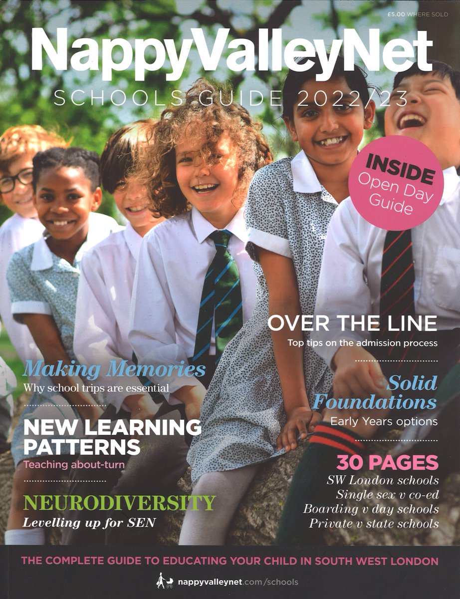 It was with great excitement that we unwrapped this year’s <a href="/NappyValleyNet/">NappyValleyNet</a> Schools Guide to find our pupils on the cover! Pick up a copy to read our school profile and find out how we encourage ‘Well-Grounded Ambition’. #IndependentSchool #London