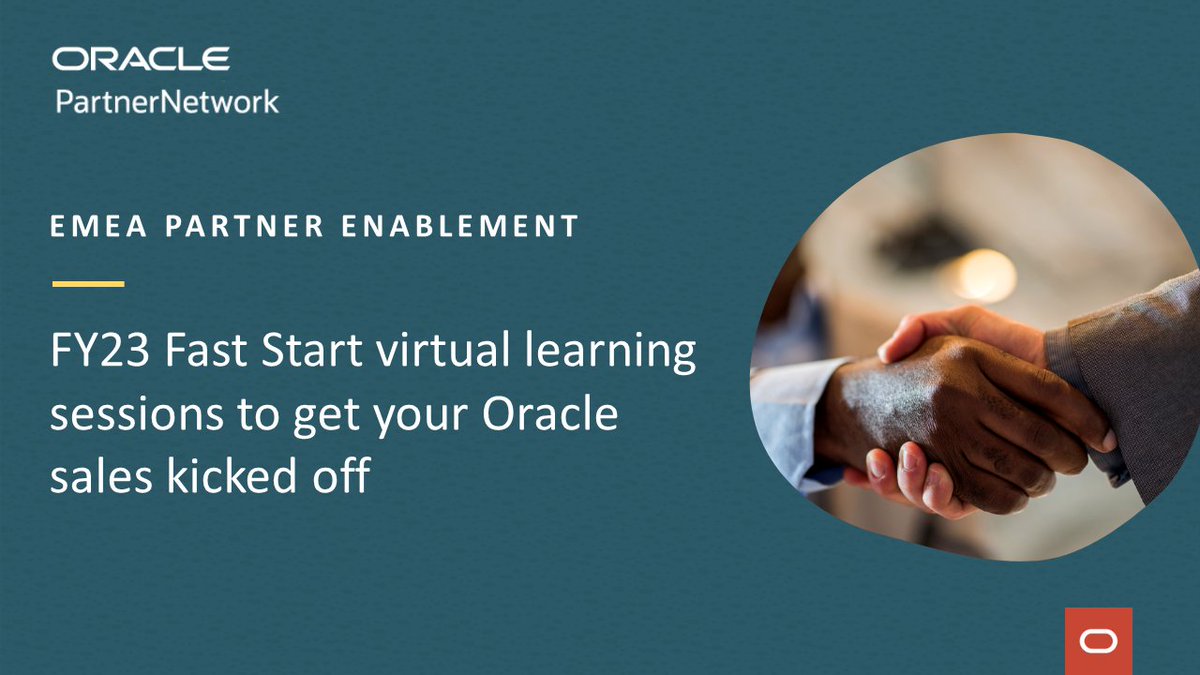 Derek Wise (@wizeline) on Twitter photo #emeapartners Login, enroll, kick off Oracle FY23 sales with new virtual Fast Start learning sessions. Watch on demand, drive true #CX
social.ora.cl/6015MkQfX
<a href="/oracleemeaps/">Oracle EMEA PartnerNetwork</a> #emeapartners Login, enroll, kick off Oracle FY23 sales with new virtual Fast Start learning sessions. Watch on demand, drive true #CX
social.ora.cl/6015MkQfX
<a href="/oracleemeaps/">Oracle EMEA PartnerNetwork</a>