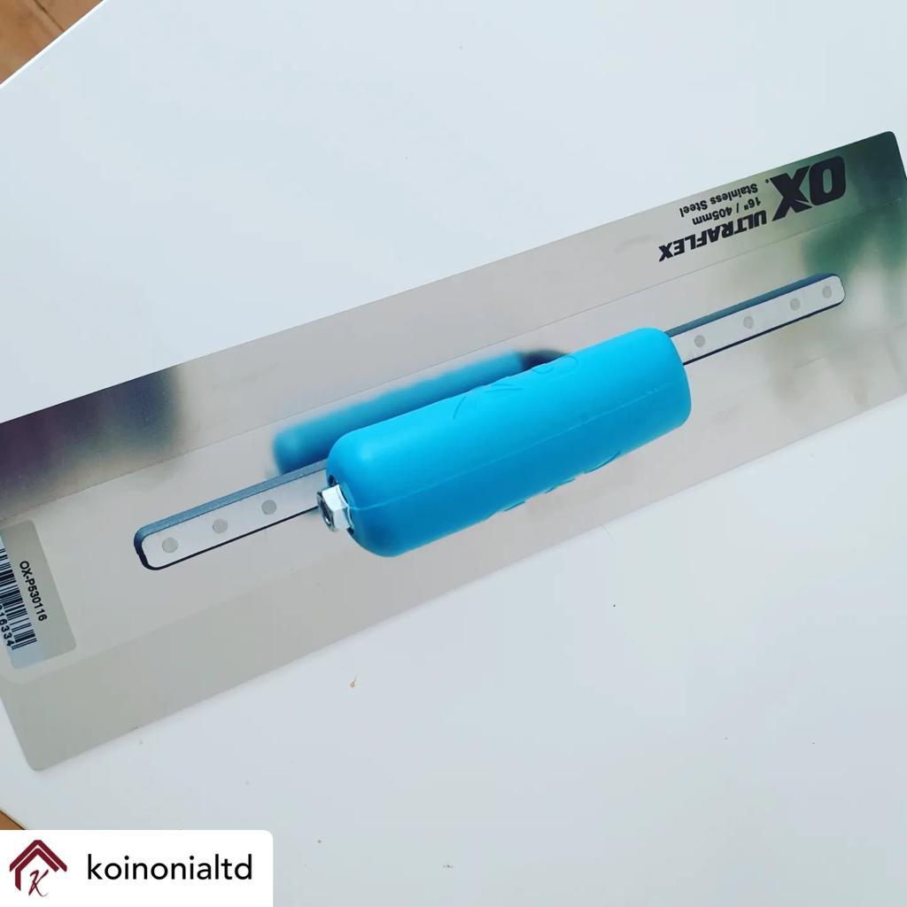 Gypsumtools's tweet photo. That new tool feeling! You can't beat it 👌😎
👉 https://t.co/7ksfVeJHBZ

• @koinonialtd New member of our little family 😍😅

#drywalltools #drywaller #drywallfinisher #plasterer #plastering #onthetools  #handtools #onthejobtools #handsoffmytools #oxtools #qualitytools #trowels https://t.co/UBpKVeJngv
