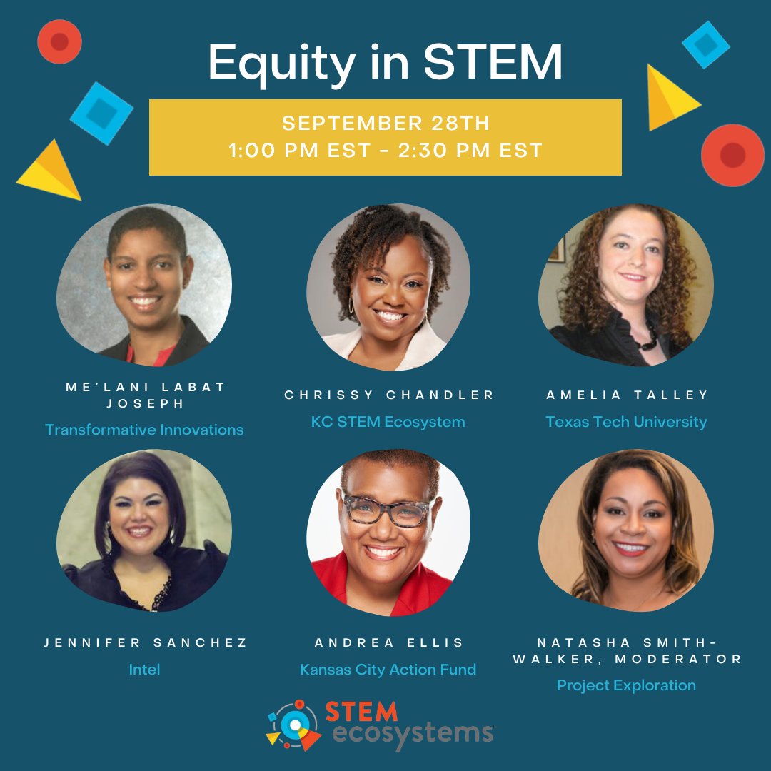 We are so looking forward to the Equity in STEM webinar this Wednesday, September 28th from 1:00 EST - 2:30 EST! We will dive into ways that each of us can increase equity in STEM! Join us this Wednesday to hear from this incredible panel of women in STEM. tiesteach-org.zoom.us/meeting/regist…