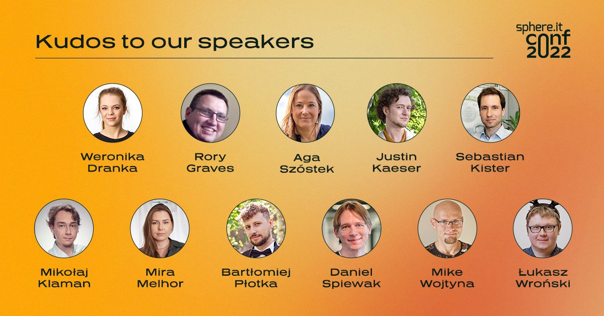 sphere_it_'s tweet photo. This event wouldn't be such an amazing experience without our wonderful speakers. Thank you for sharing your knowledge, passion and inspiration with the #sphereit community. β¨Big applause, your presence made these two days unforgettable! π https://t.co/2y3axHP5nG