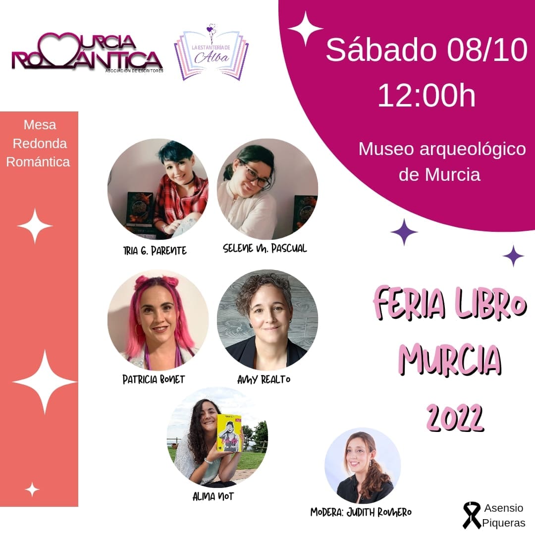 MurciaRomantica's tweet photo. ¡SORPRESAAAAA!
@iriayselene @LasHermanastras @AmyRealto y @_AlinaNot_ en nuestra mesa redonda de romántica para la #ferialibromurcia2022
Moderada por @romero_hada 
Obtén tu 10% de descuento en la compra de los libros de las autoras en nuestra caseta 😜 https://t.co/ZMNM2oVe0W