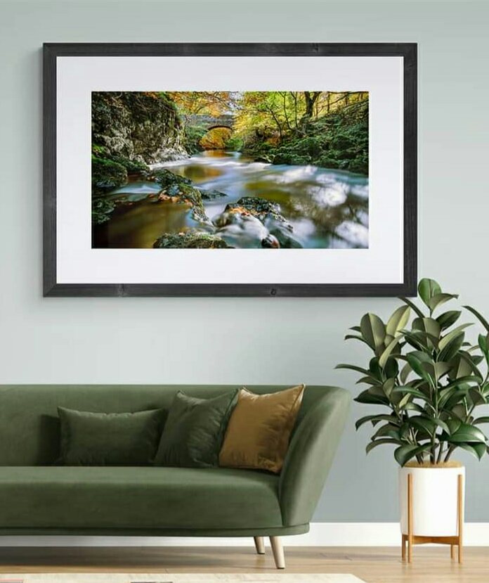 The beautiful earthy colours are well on their way. This long exposure of Bridge over  Prosen river makes a great addition to your home. We have a great selection of favourites here; hamiltonkerrphotography.com #Autumn #AutumnVibes #scotland #scottishscenery #artistsontwitter